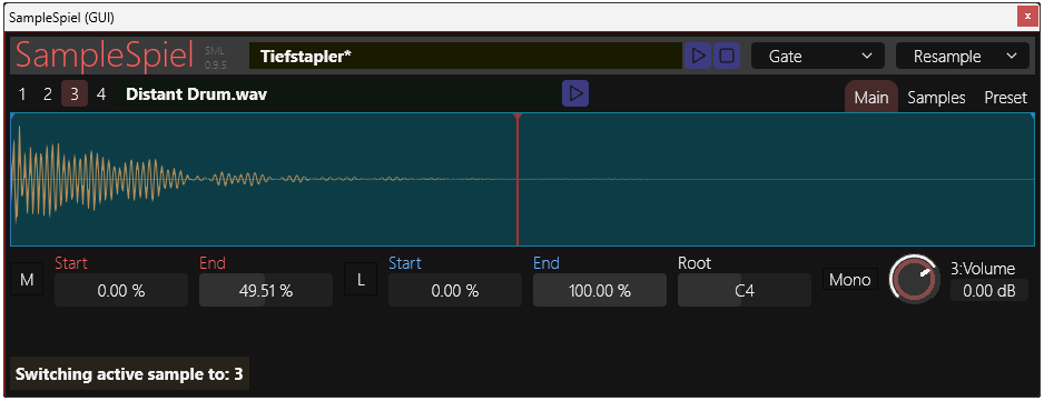 SampleSpiel Plugin